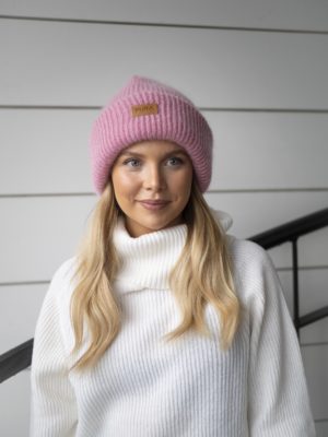 Vaaleanpunainen pehmeä mohairpipo
