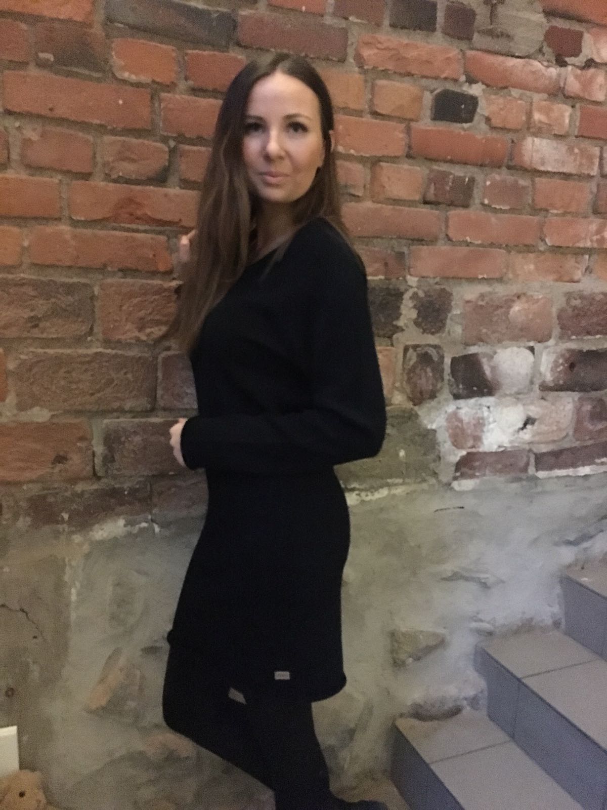 COTTON V neck Dress mekko, musta | PURA Finland COTTON V neck Dress mekko, musta | PURA Finland