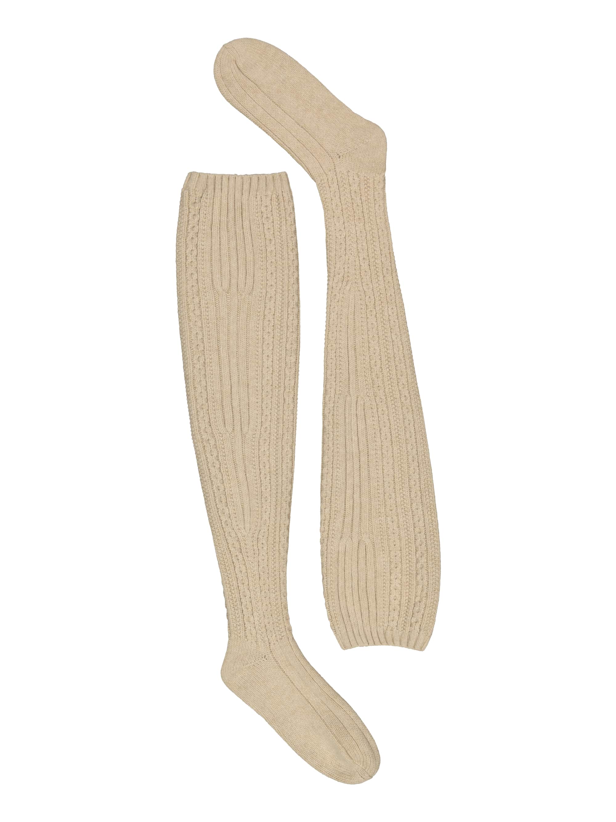 Long Wool Socks-beige_H