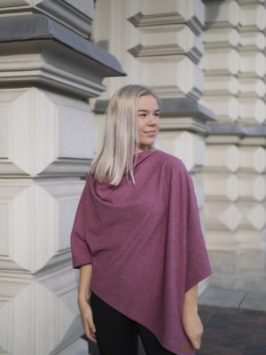 Kanervan värinen poncho