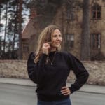 Puhvihihainen neulepusero