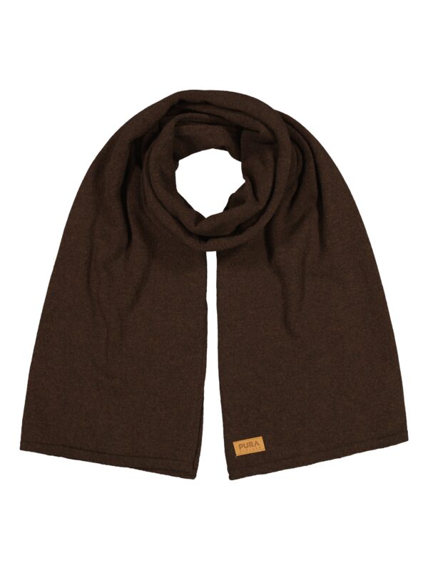 LOVE Scarf-tummanruskea