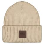 MERINO Large Rib Beanie-beige