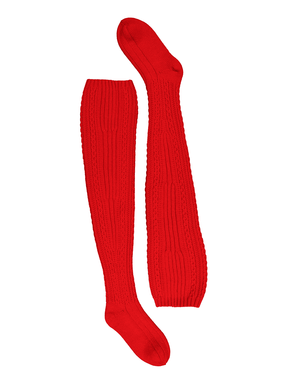 Punaiset pitkät sukat