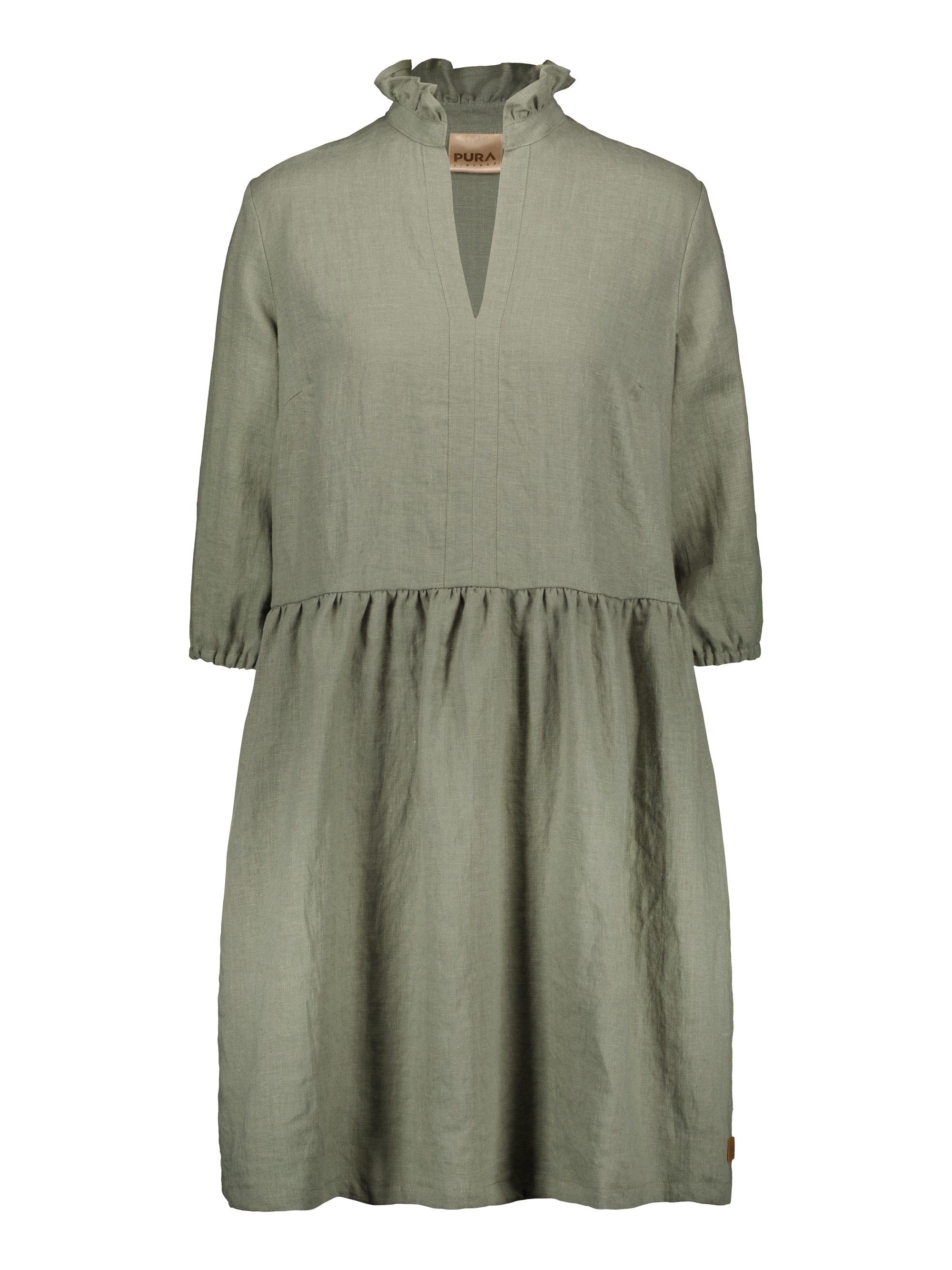 Linen Dress-vihreä