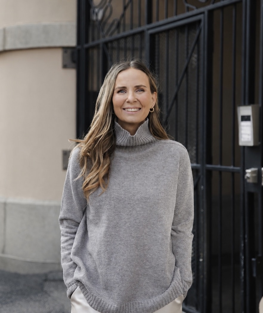 WOOL Nova Polo Knit -neule, harmaa (Tulossa)